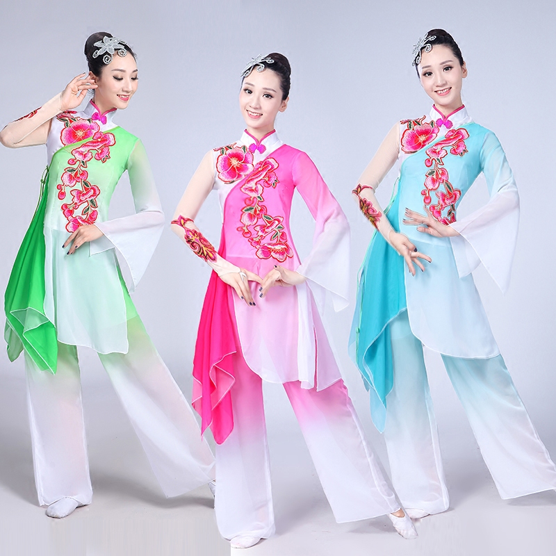 Hanfu-중국 의상, 새로운 스타일 국립 무용 의상, 슬리브 댄스, 클래식 댄스 의상